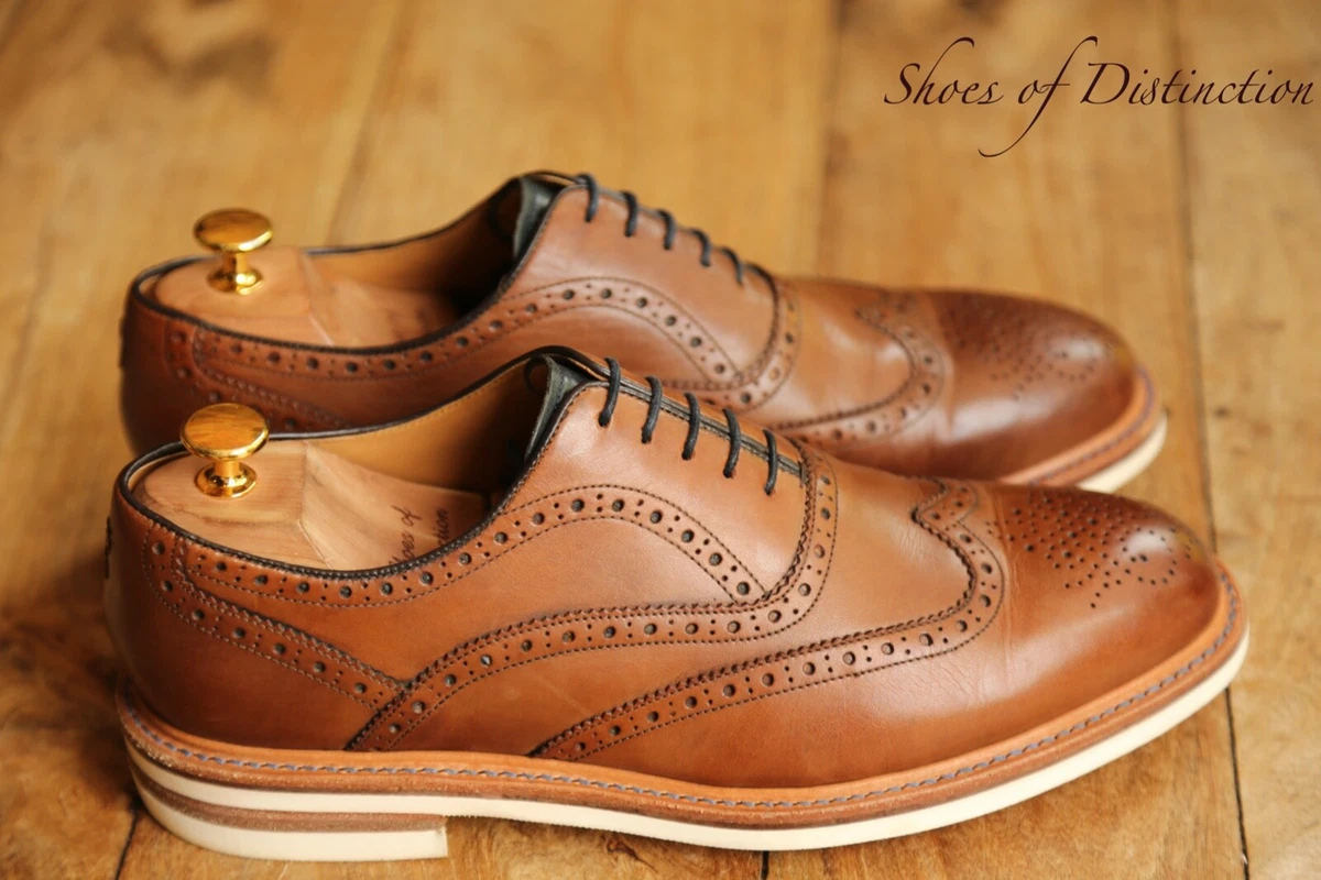 Oliver Sweeney Earl Brown Leather Oxford Dress Shoes Lace up Men\'s Size 8.5 INTRODUCING: Cobra. Next up from our Viper Sole collection  main image 4
