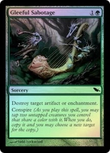 GLEEFUL SABOTAGE (Foil) - MTG Shadowmoor (Mystery Booster) Foil Common Sorcery - Picture 1 of 1