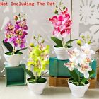 2 pièces bouquet papillon artificiel orchidée fausse soie fleurs mariage fête décoration