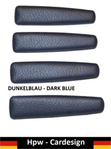 Mercedes Fensterkurbel Einsatz Einlage Abdeckung Set 4 Teilig dunkel Blau - Picture 1 of 5
