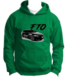 BMW F10 5 Series Hoodie Hoody DTG Print Logo M5 Sweatshirt Jumper Pullover Gift - Picture 1 of 5