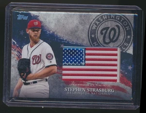 2018 TOPPS INDEPENDENCE DAY PATCH STEPHEN STRASBURG NATIONALS - Picture 1 of 1