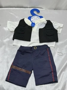BUILD A BEAR STAR WARS HANS SOLO ORIGINAL COSTUME RARE - Picture 1 of 12