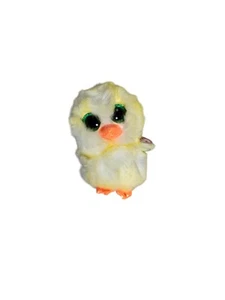 TY Beanie Boos Lemon Drop Yellow Chick Plush Toy Green Glitter Eyes New - Picture 1 of 6