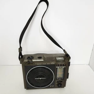 Vintage G.E. Radio Am/Fm portátil AC/Batería reproductor de cinta de 8 pistas 3-5507B - Imagen 1 de 11
