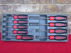 Snap-On SGDTX90BO 9PC Soft Grip Torx Screwdriver Set t8-t45 RED INSTINCT BOXRH - Picture 1 of 6
