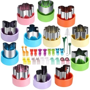 1.5in Vegetable Cutter Shape Set-12PCS Mini Cookie Cutters Fruit Biscuit Past... - Picture 1 of 8