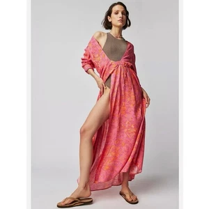 Maxi Vestido Free People X Jens Pirata Botín Jardín Fiesta Fila Rosa Talla Pequeña - Imagen 1 de 17