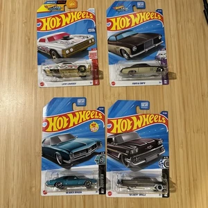 Lote Hot Wheels Lowrider - Layin Lowrider, Buick Riviera, Impala, Fish’d & Chip’d - Imagen 1 de 11