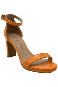 Chinese Laundry Women's Tinie Patent Heeled Sandal Orange - Picture 1 of 3