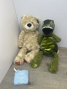 Scentsy Buddy Tex el T-Rex Peluche Verde Dinosaurio Marrón Oso Rojo Patas 1 Paquete de Perfumes - Imagen 1 de 2