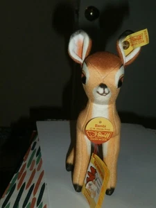 Steiff Rare Plush Bambi All IDS Flag Number 7860/20 7 Inches Germany HTF Piece - Picture 1 of 5