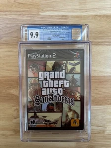 GTA CGC 9.9 A++ SEALED PS2 Grand Theft Auto San Andreas Trilogy Graded - Picture 1 of 2