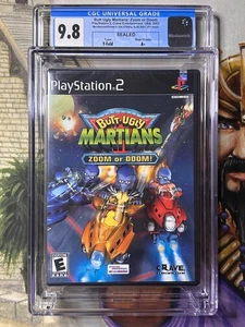 POP 1 Butt Ugly Martians: Zoom or Doom Playstation 2 UPC Punch GRADUADO CGC 9.8 A+ - Imagen 1 de 7