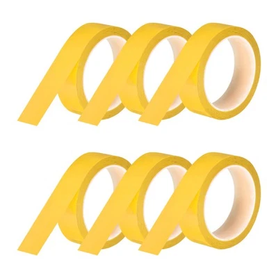 6 Rolls Whiteboard Tape Thin 30mm 54.7 Yard Thin Pinstripe Tape, Yellow Foto 1 de 4