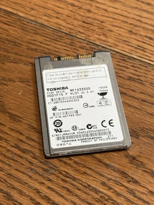 Toshiba 1.8" 160GB MK1633GSG mSATA HDD 5400 rpm 8MB Laptop Micro SATA - Image 1 of 4