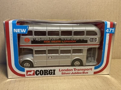 Corgi Toys 471 London Transport  Silver Jubilee Bus 1977, in OVP - Bild 1 von 4