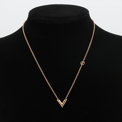 LOUIS VUITTON（LV） Collana LOUIS VUITTON Essential V M00857 logo lunghezza 45 7 cm oro