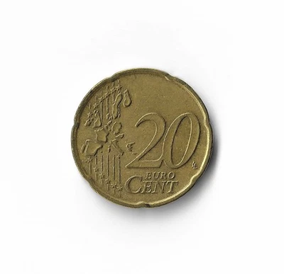Bélgica 2002 - 20 centavos de euro - 681 - oro nórdico - 5,7 g Foto 1 de 2