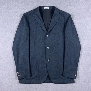 Boglioli Sport Jacket Mens EU 54 / US 44 Unlined Wool Silk Cashmere Blend Blue - Picture 1 of 17