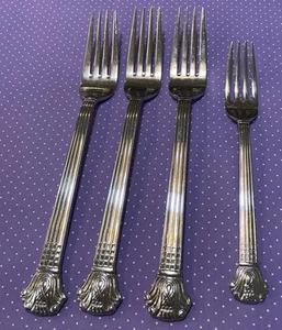 Retroneu Avignon Vendome 18/10 Stainless Korea 3 Dinner 1 Salad Forks Fork VTG - Picture 1 of 4