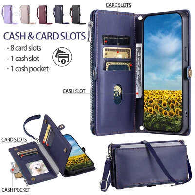 Leather Wallet Case Flip Shockproof Phone Cover For Nokia G22 G60 G11 G21 2.4 - Image 1 of 4