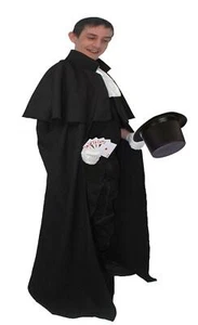 Adults 4 Piece Circus Magician Fancy Dress Costume - Picture 1 of 1