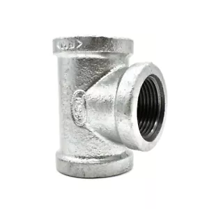 Thrifco 1-1/4 Inch Galvanized Steel Tee - 5217068 - Picture 1 of 7