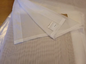 John Lewis MTM W210 x D168cm Slot Top Pair Voiles Pencil Pleat Curtains, White - Picture 1 of 4