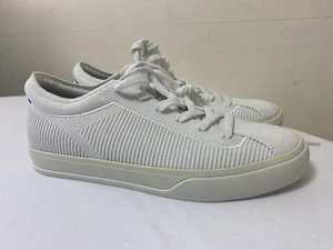 Rothy’s The Lace Up Comfort Sneaker in White Women’s Size 8 - Picture 1 of 13