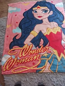 DC Comics Wonder Woman Truth Strength Throw Blanket 40" x 50" Plush Cozy Soft - Picture 1 of 2
