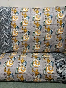 Star War Muster Ein 100% Neu Baumwolle Handarbeit Kissenbezug Ein Paar - Bild 1 von 3