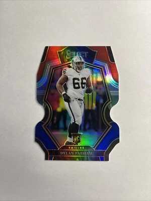 2022 Panini Select - Premier Level Red and Blue Prizm Die-Cut #154 Dylan Parham - Image 1 of 2
