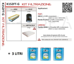 Maintenance Kit Natural Power 1.2 LPG / CNG Ypsilon Fiat 500 Panda III + SELENIA - Picture 1 of 3