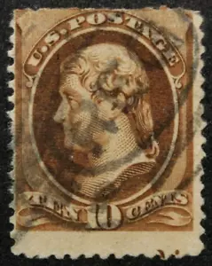 US Stamps Scott #209 ~ JEFFERSON brown 10c 1882 GR01 - Picture 1 of 1
