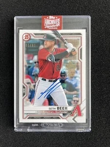 2023 Topps Archives Signature Series Seth Beer Bowman Auto /81! Diamondbacks - Picture 1 of 2
