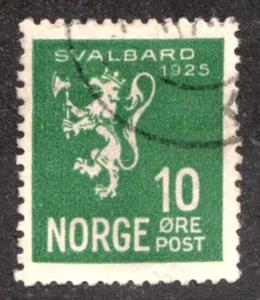 1925 Norway Sc# 111 - 10 Ore Crowned Lion with Axe - Used Cv$15 - Picture 1 of 1