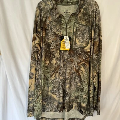 Kings Camo Men’s Sz 2xl XKG Merino 1/4 Zip Tee Shirt Jacket NWT Ret $120 - Image 1 of 4