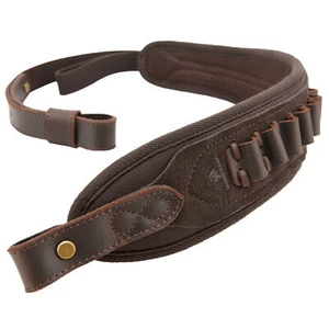 Cinghie imbottite morbide in pelle per fucile guscio fucile imbracatura per .308.22LR 12GA - Foto 1 di 47