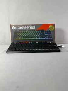 Steelseries Apex 3 TKL Black Tenkeyless Compact Esports RGB USB Gaming Keyboard - Picture 1 of 12
