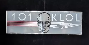 Pristine 101 KLOL Radio Station Silver Head Bumper Sticker (SH1) - Picture 1 of 2