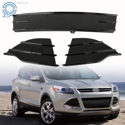 FO1036154PP For 2013-2016 Ford Escape 3Pcs Front Bumper Grille Grill Black Panel Foto 1 de 4