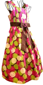 BONNIE JEAN – Girl’s 3-Tier Mesh Netting Sleeveless Polka-Dot Sundress Size: 12 - Picture 1 of 8
