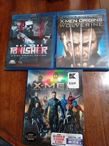 MCU Legacy Punisher, X-Men And Wolverine BLU-RAY - Picture 1 of 4