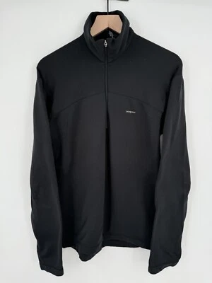 Vintage Patagonia Sweater Black Capilene Midweight 1/4 Zip Mens Small - Image 1 of 4