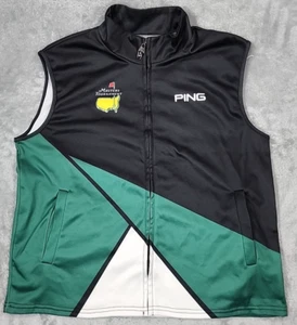 Chaleco cortavientos The Masters Ping para hombre extra grande cremallera completa golf Rory McIlroy - Imagen 1 de 9