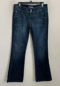 Hudson Jeans Flare Signature Logo Flap Button Pockets Zip Medium Wash Size 29 - Bild 1 von 10