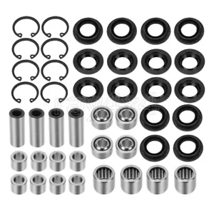 4 Set Front A Arm Bearing Bushing Upper & Lower Kit For Kawasaki KFX450R KFX700 - Picture 1 of 11