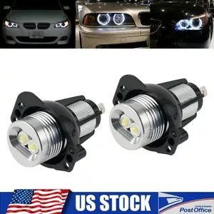 Fit For BMW E90 E91 2X LED Angel Eye Halo Ring Marker Light Lamp Bulb Error Free - Picture 1 of 11