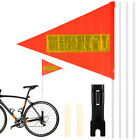  1 Set Bike Flag Bicycle Flag Bike Safety Flag Bike Flags With Pole For Safety